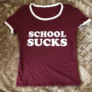 H&M School Sucks T-Shirt